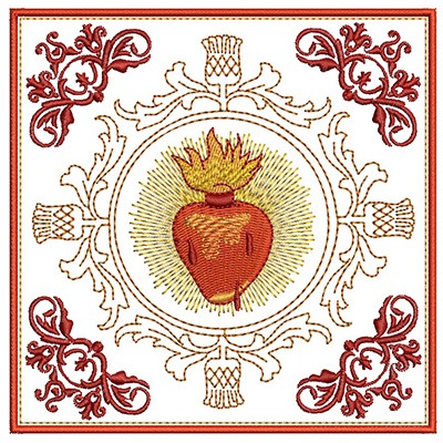 Matriz de matriz Matriz De Bordado Conjunto De  Alfaias Sagrado  80
